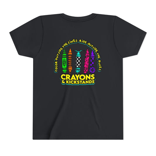 Crayons & Kickstands | Youth Motocross Tee