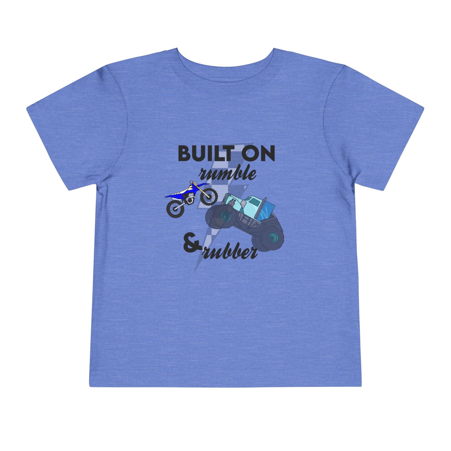 Built on Rumble & Rubber | Toddler Motocross Monster Truck Tee