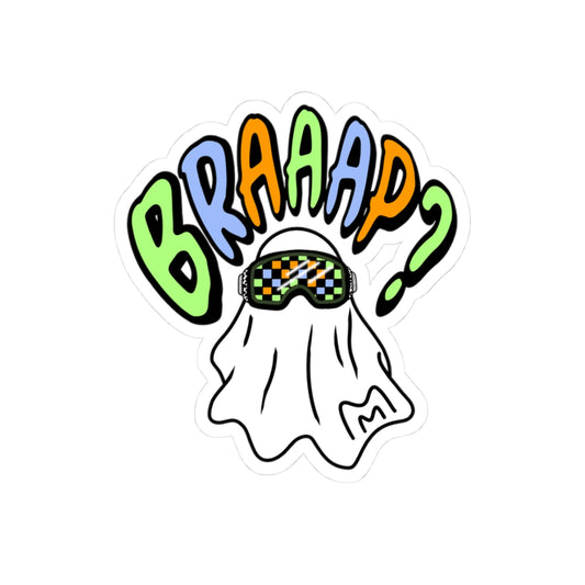 Goggle Ghost Sticker