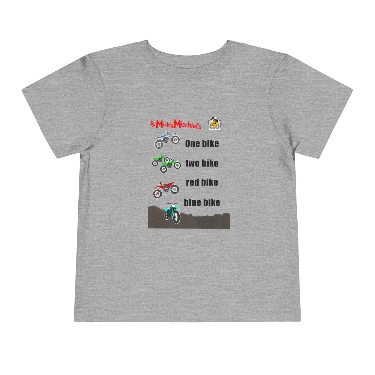 One Bike, Two Bike, Red Bike, Blue Bike | Toddler Motocross Tee