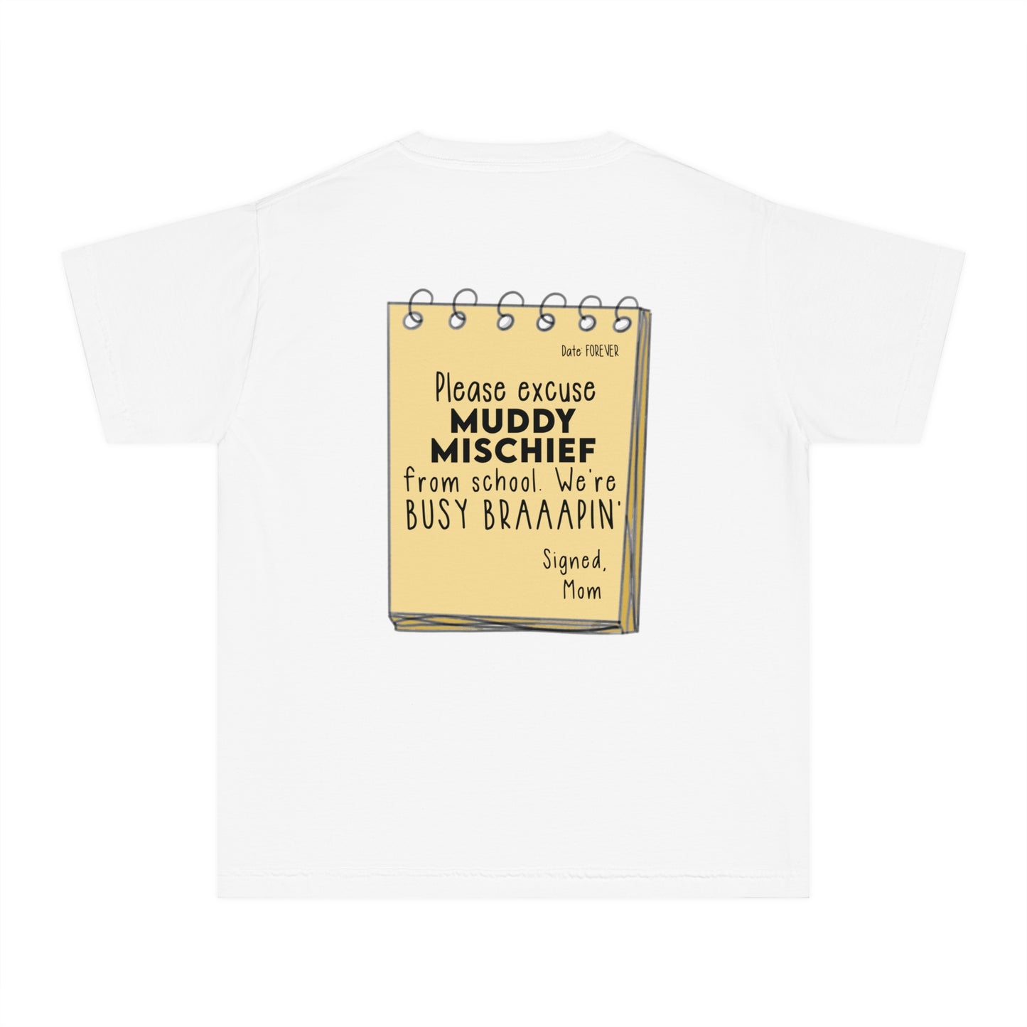 Muddy Excusal Note | Youth Motocross Tee