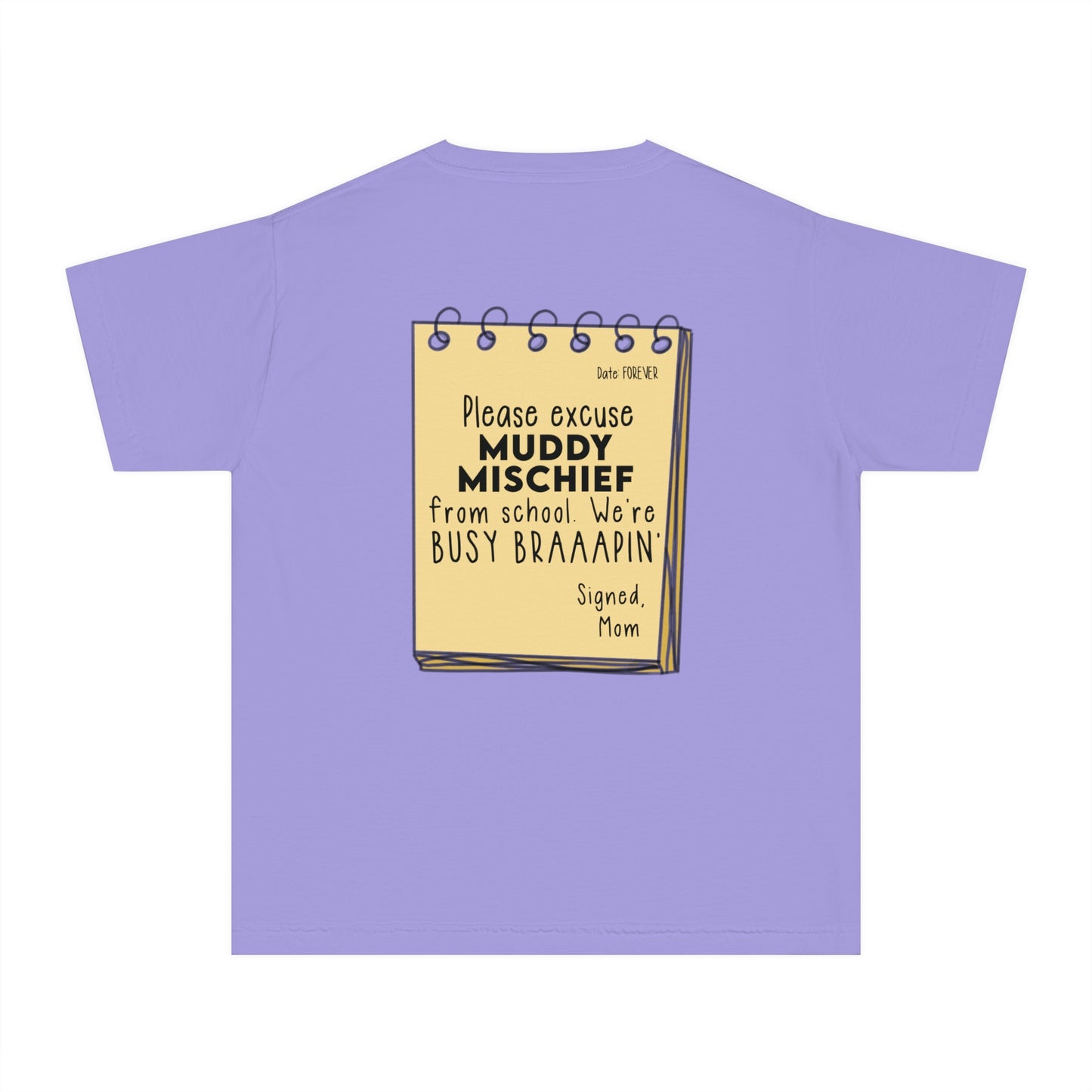 Muddy Excusal Note | Youth Motocross Tee