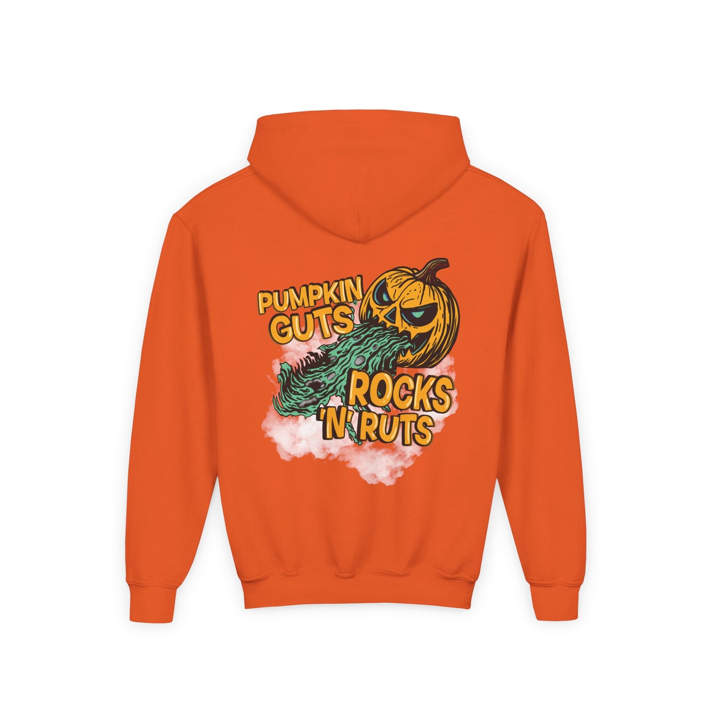 Pumpkin Guts, Rocks n Ruts | Youth Halloween Motocross Hoodie