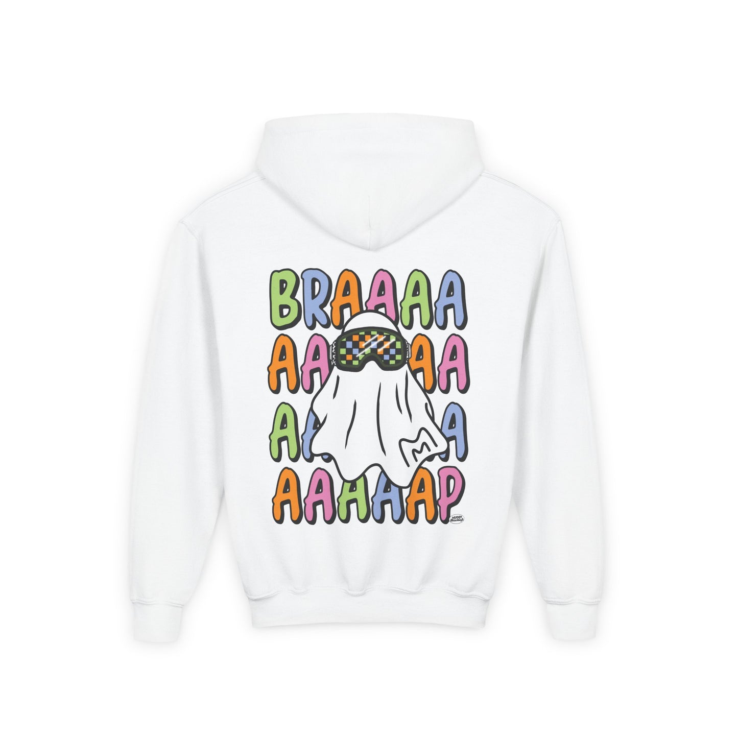 Goggle Ghost | Youth Halloween Motocross Hoodie
