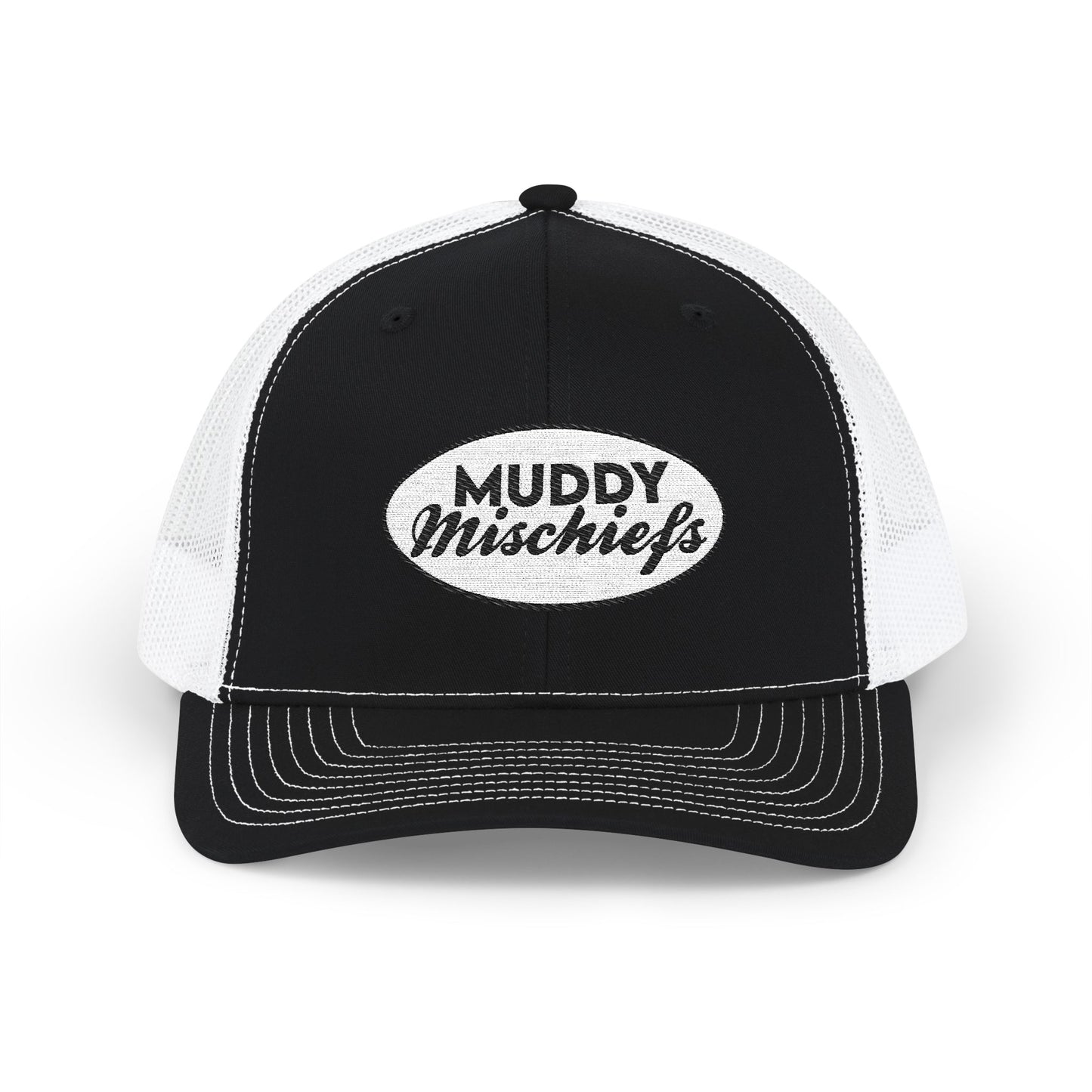 Muddy Mischiefs Logo Trucker-StyleSnapBack | Adult Unisex Embroidered SnapBack