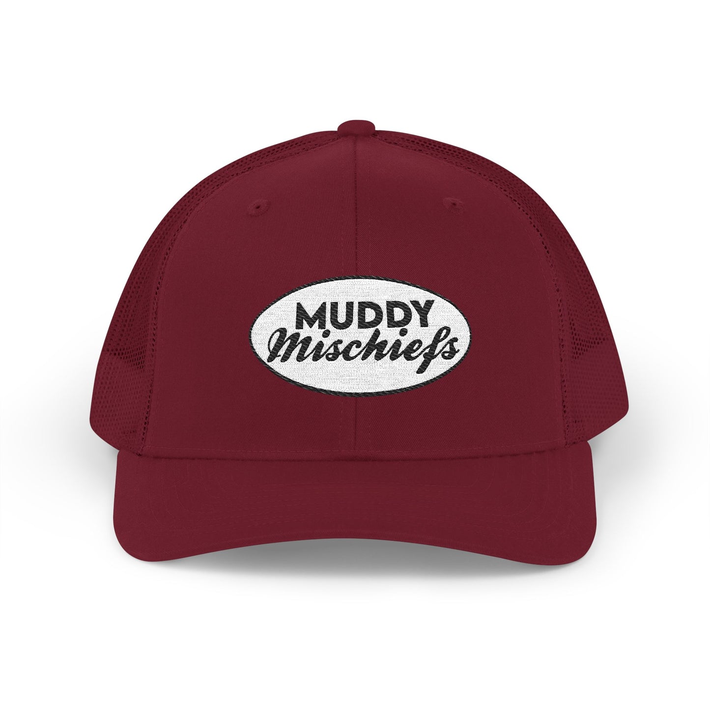 Muddy Mischiefs Logo Trucker-StyleSnapBack | Adult Unisex Embroidered SnapBack