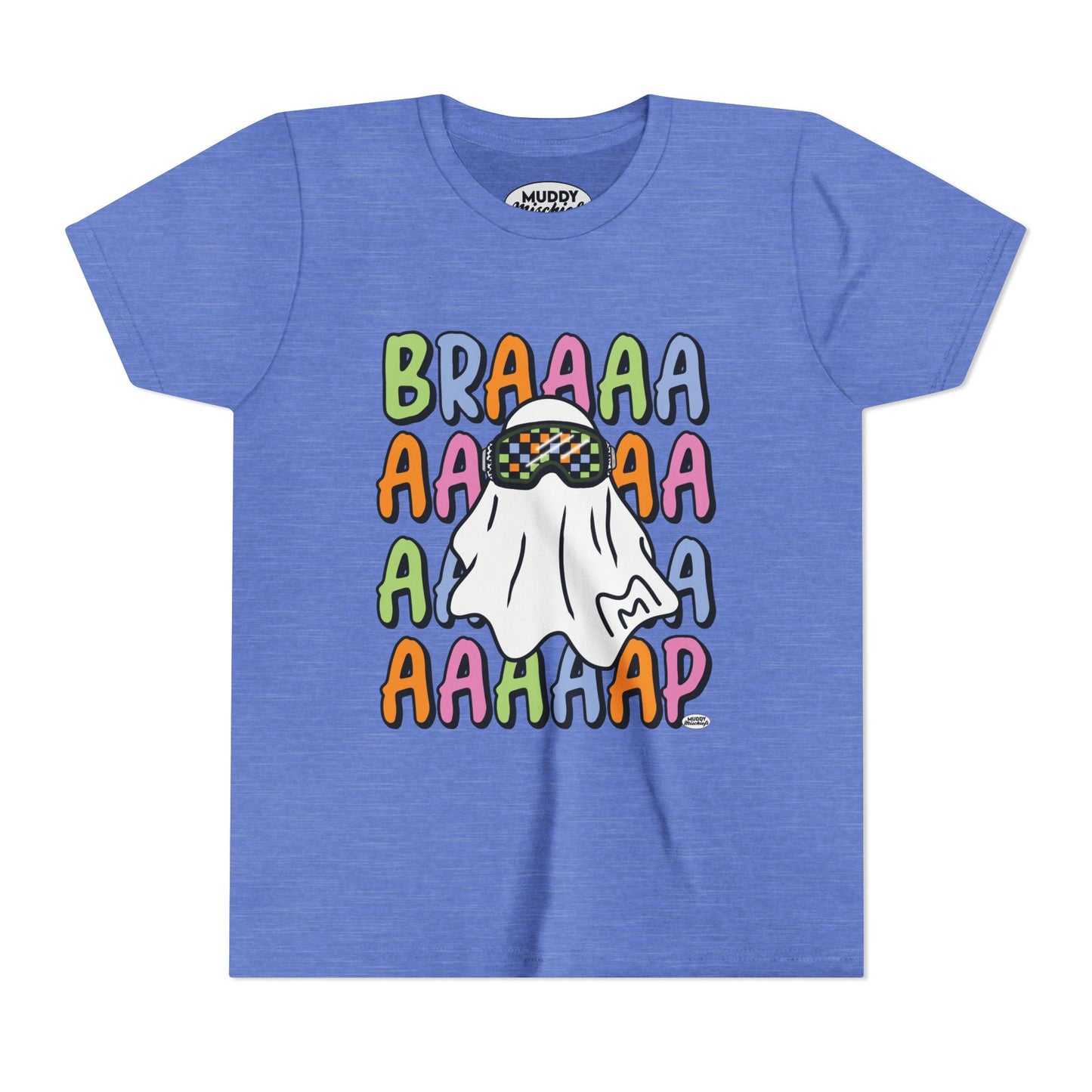 Goggle Ghost | Youth Halloween Motocross Tee