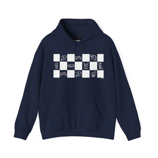 Lined Up & Winning | Adult Motocross Hoodie