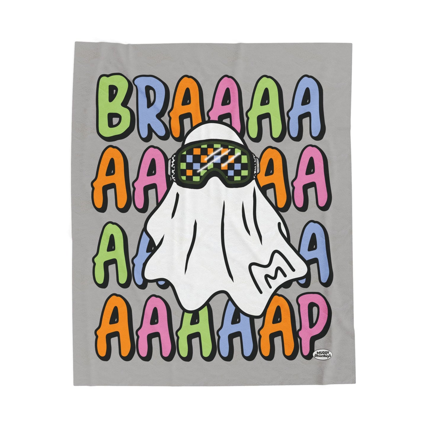 Google Ghost Blanket | Velveteen Halloween Motocross Blanket
