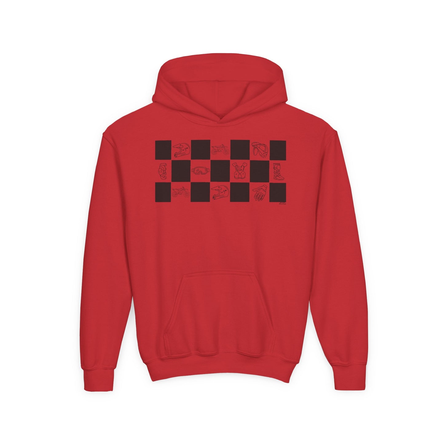 Lined Up & Winning | Youth Motocross Hoodie