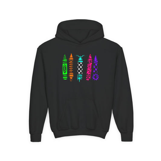 Crayons & Kickstands| Youth Motocross Hoodie