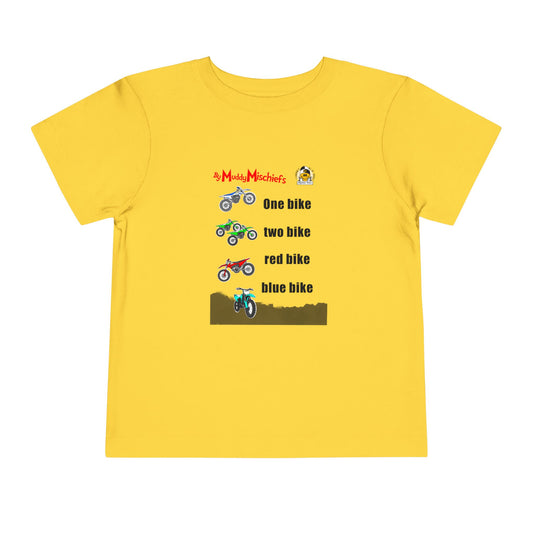 One Bike, Two Bike, Red Bike, Blue Bike | Toddler Motocross Tee