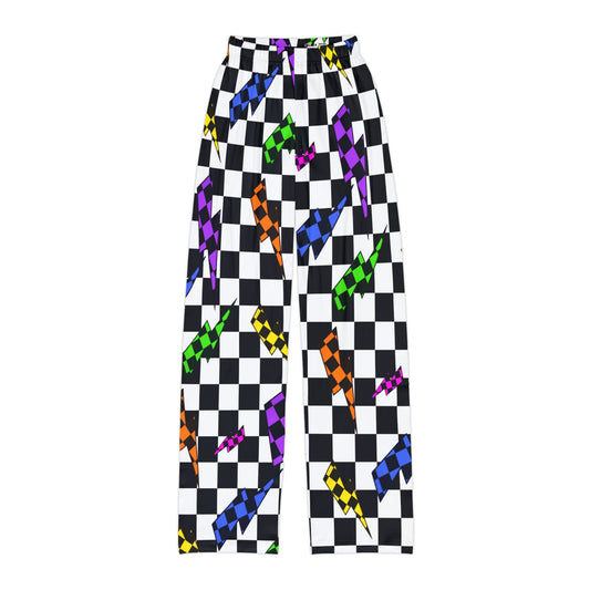 Colorful Checkered Sleepy Bottoms | Youth Motocross Lounge Pants