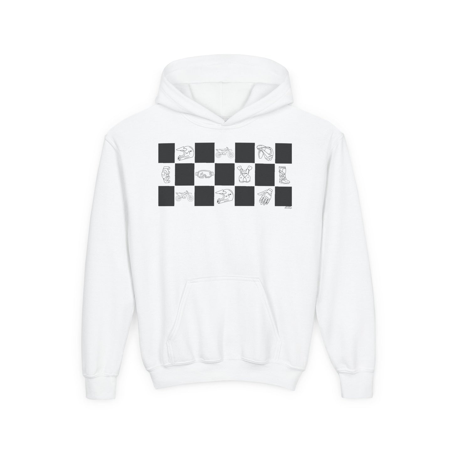 Lined Up & Winning | Youth Motocross Hoodie