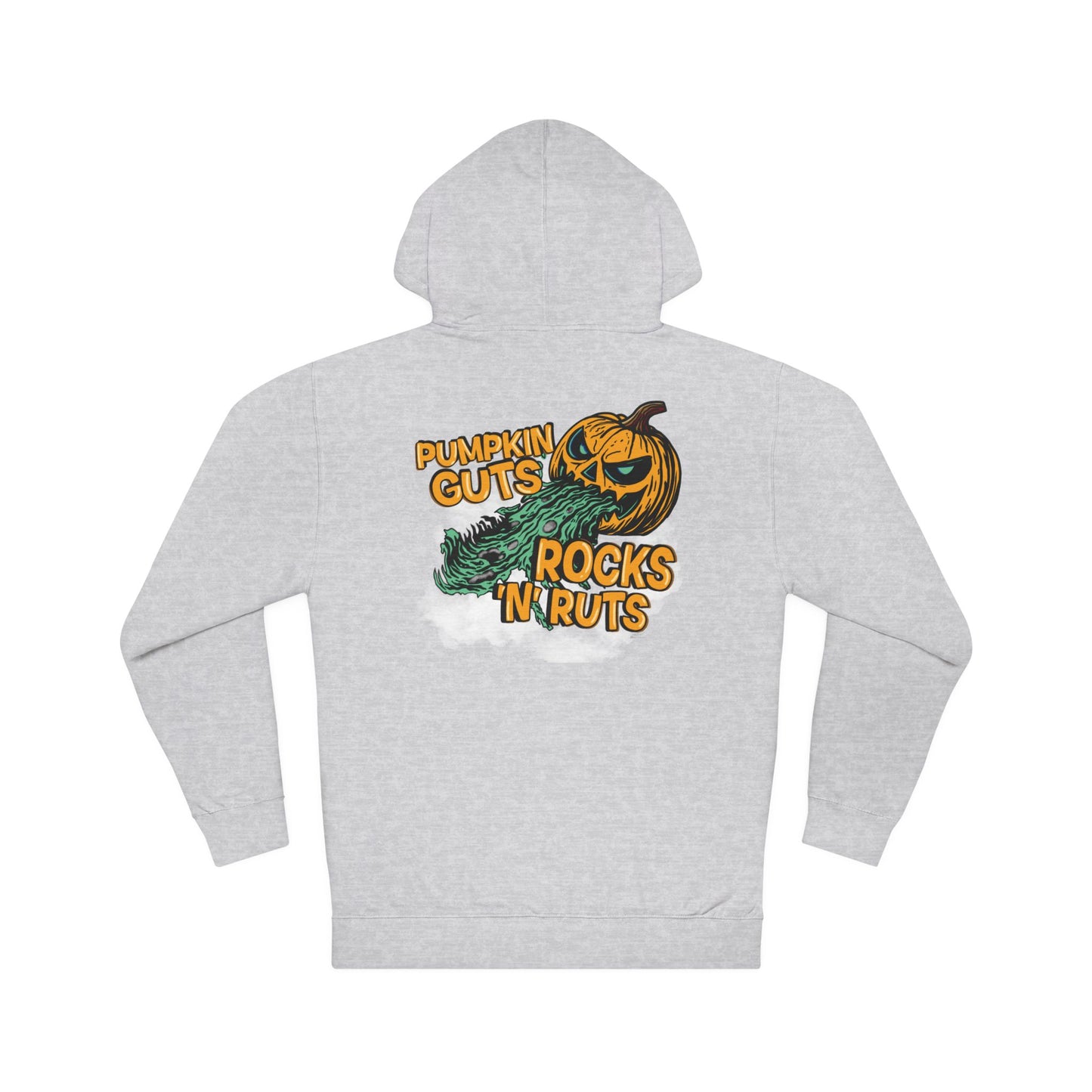 Pumpkin Guts, Rocks n Ruts | Unisex Adult Halloween Motocross Hoodie