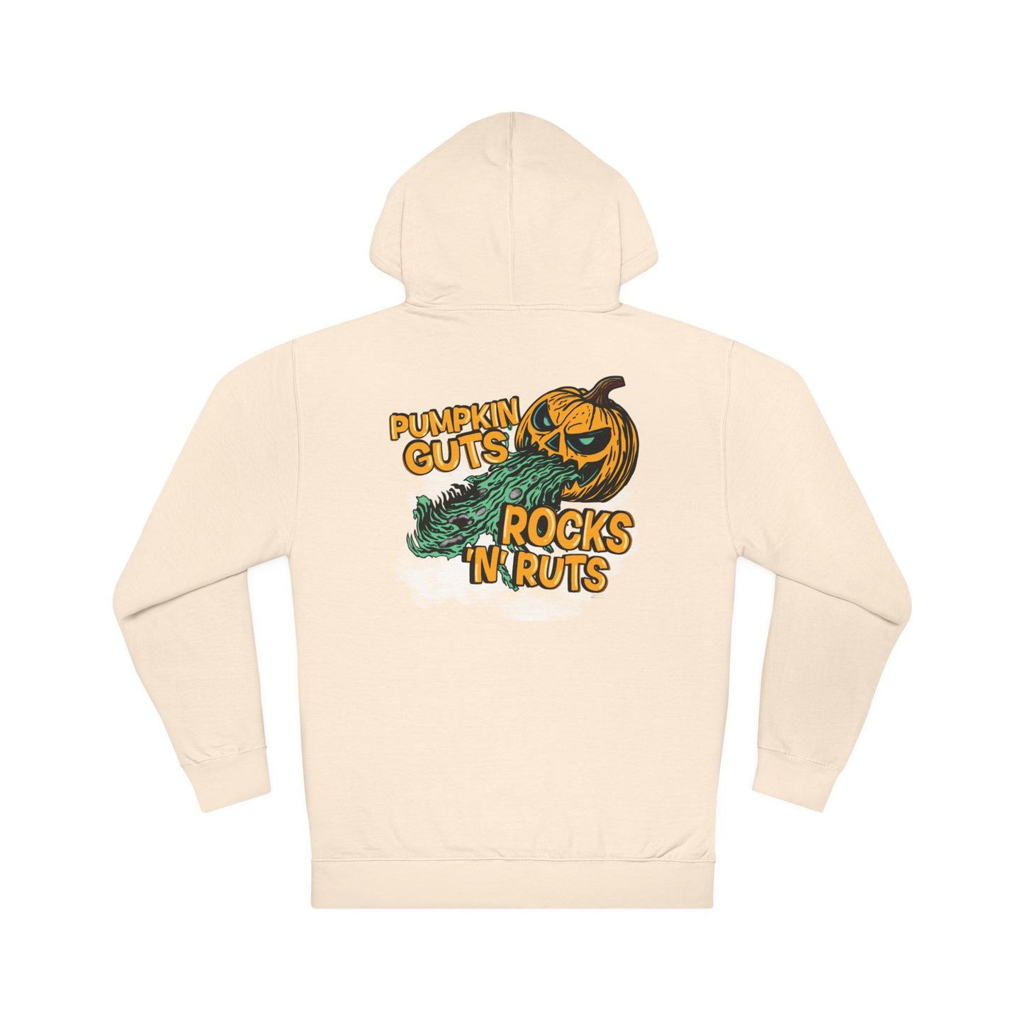 Pumpkin Guts, Rocks n Ruts | Unisex Adult Halloween Motocross Hoodie