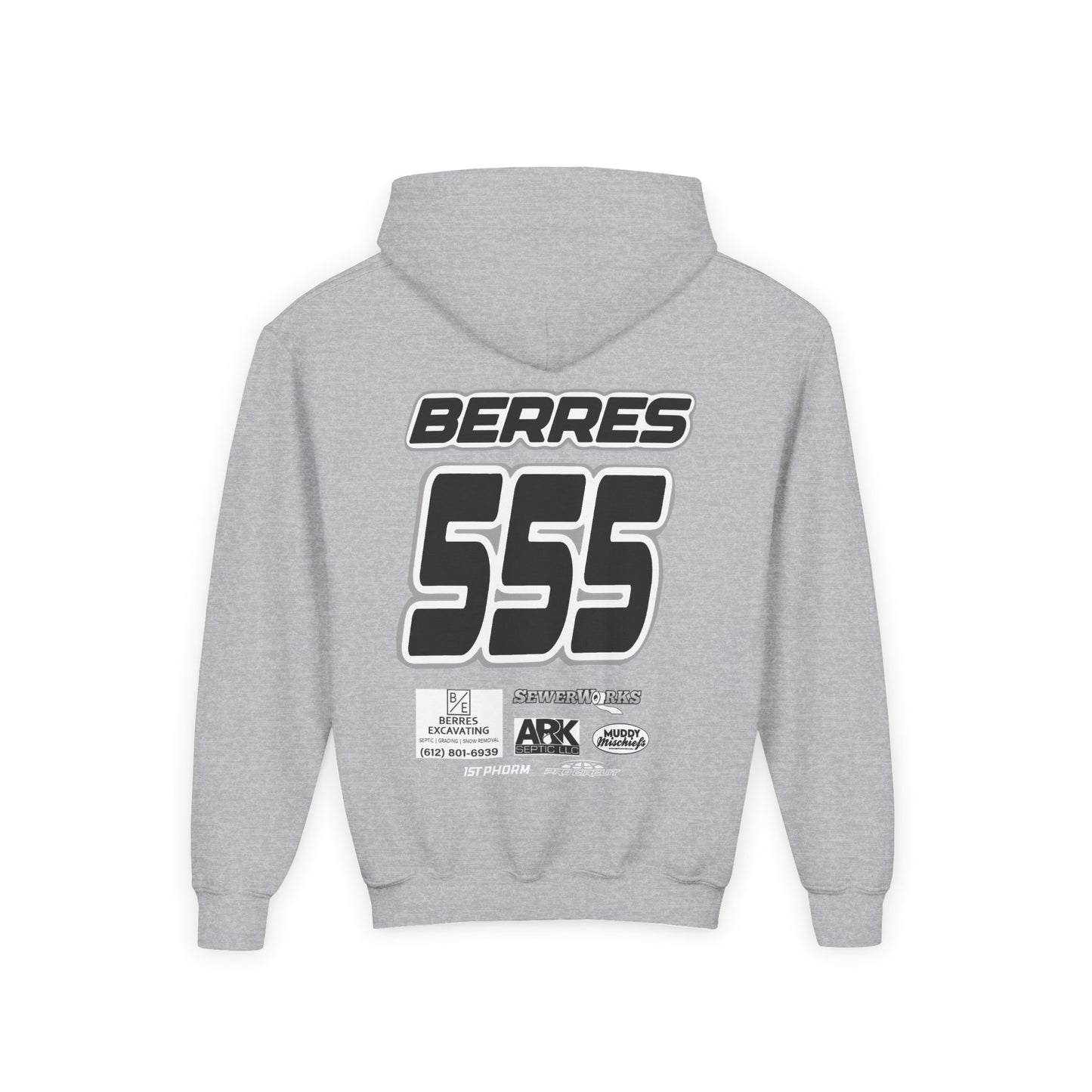 BERRES #555 | Youth Muddy Mischiefs Team Hoodie Collab