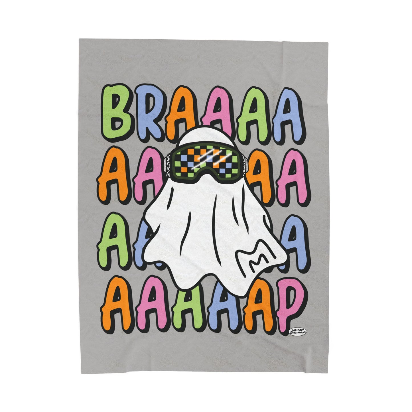 Google Ghost Blanket | Velveteen Halloween Motocross Blanket