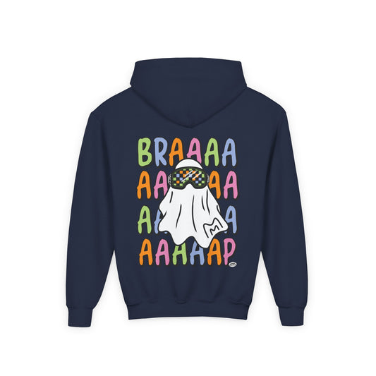 Goggle Ghost | Youth Halloween Motocross Hoodie