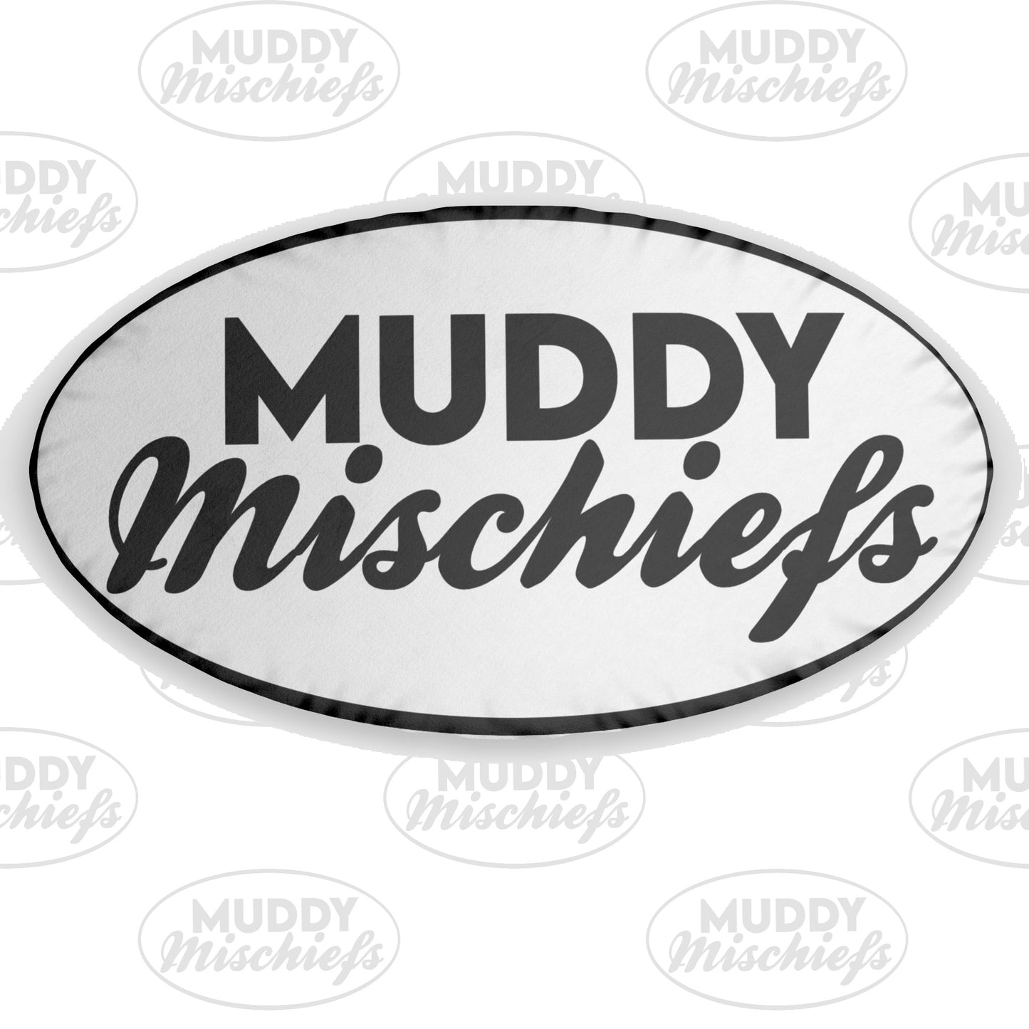 Muddy Mischiefs Pillow | Custom MM Logo Pillow