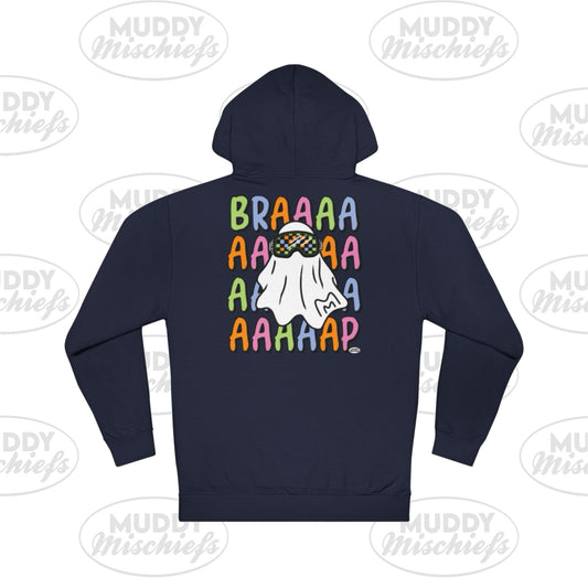 Goggle Ghost | Unisex Adult Halloween Motocross Hoodie