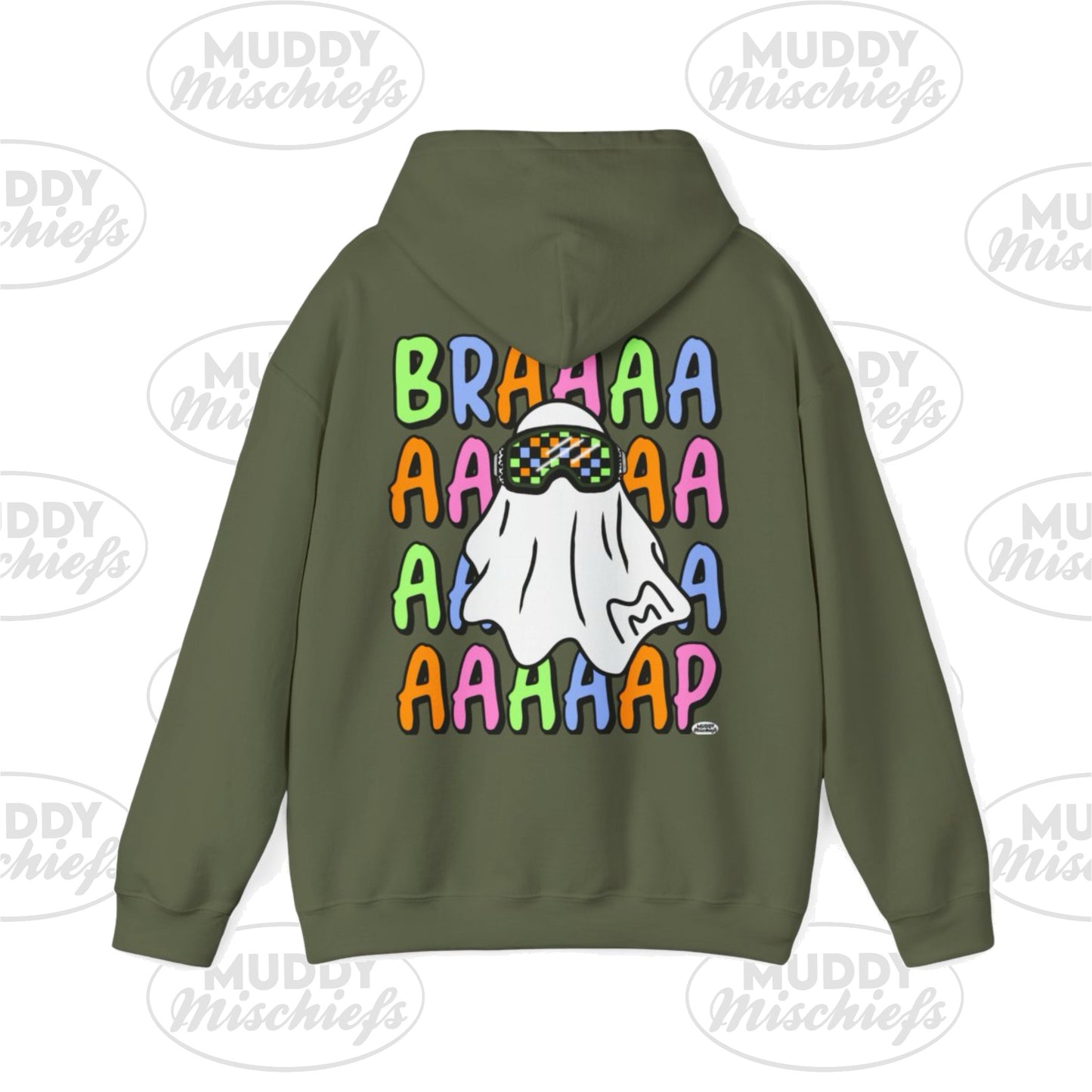 Goggle Ghost | Youth Halloween Motocross Hoodie