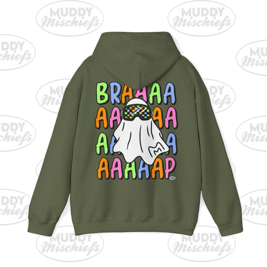 Goggle Ghost | Youth Halloween Motocross Hoodie