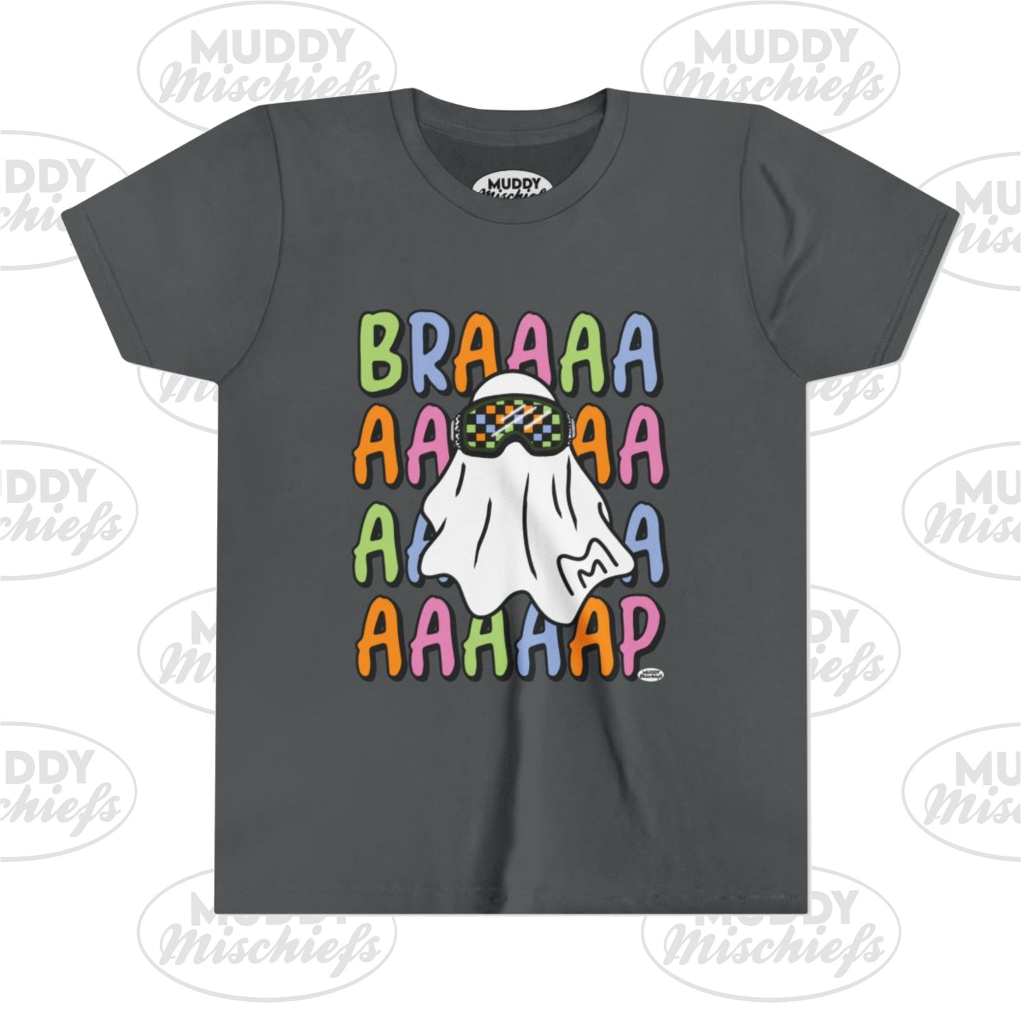 Goggle Ghost | Youth Halloween Motocross Tee