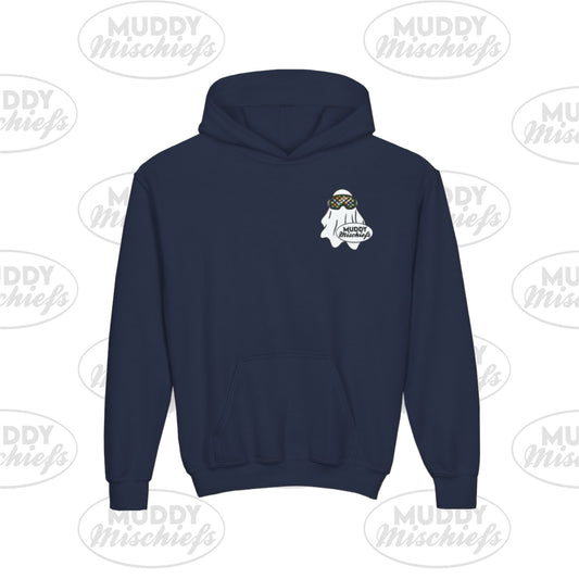 Goggle Ghost | Youth Halloween Motocross Hoodie