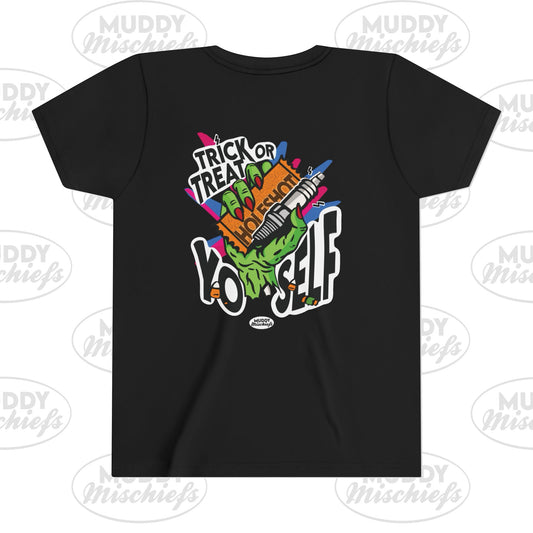 Trick or Treat Yo’self | Youth Halloween Motocross Tee
