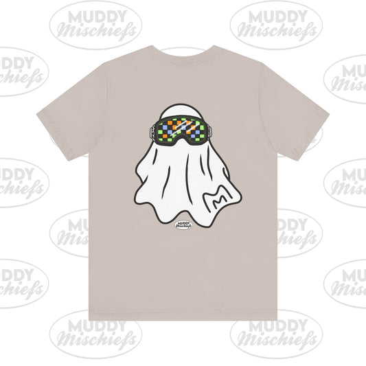 Solo Google Ghost | Unisex Adult Halloween Motocross Tee