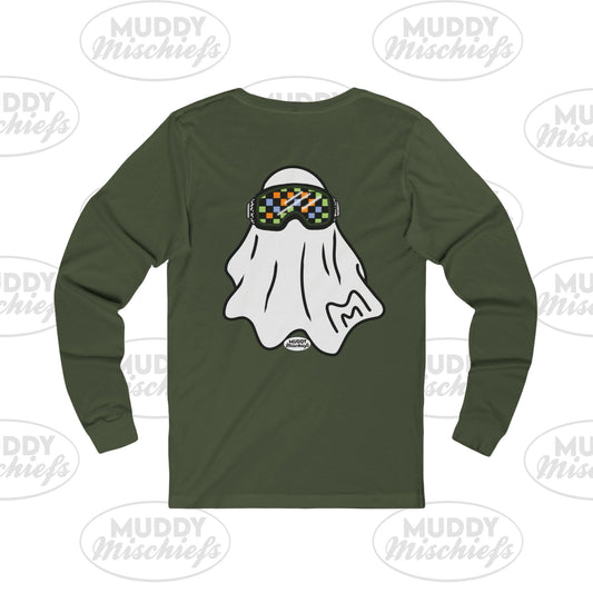 Solo Google Ghost | Unisex Adult Halloween Motocross Tee