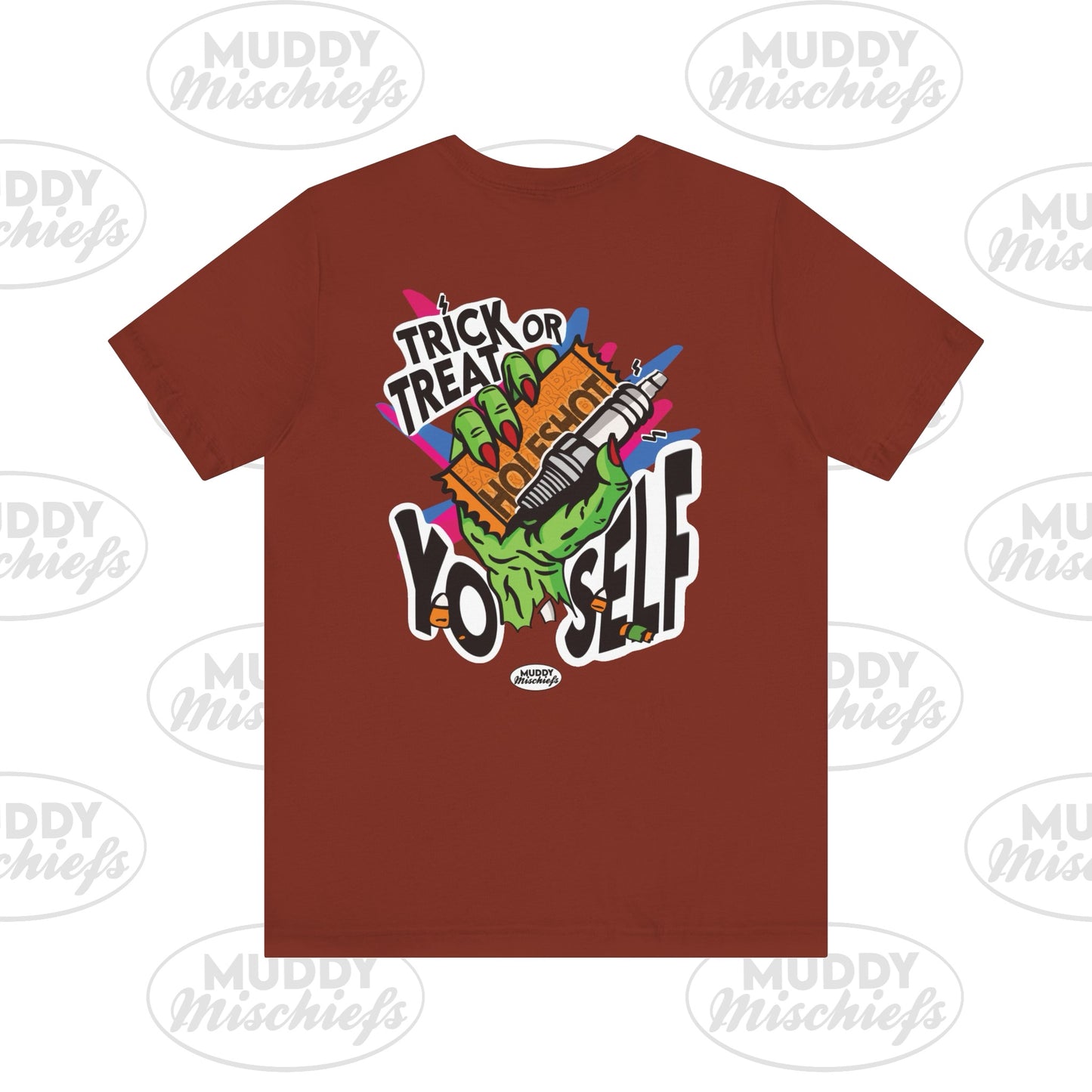 Copy of Trick or Treat Yo’self | Unisex Adult Halloween Motocross Tee