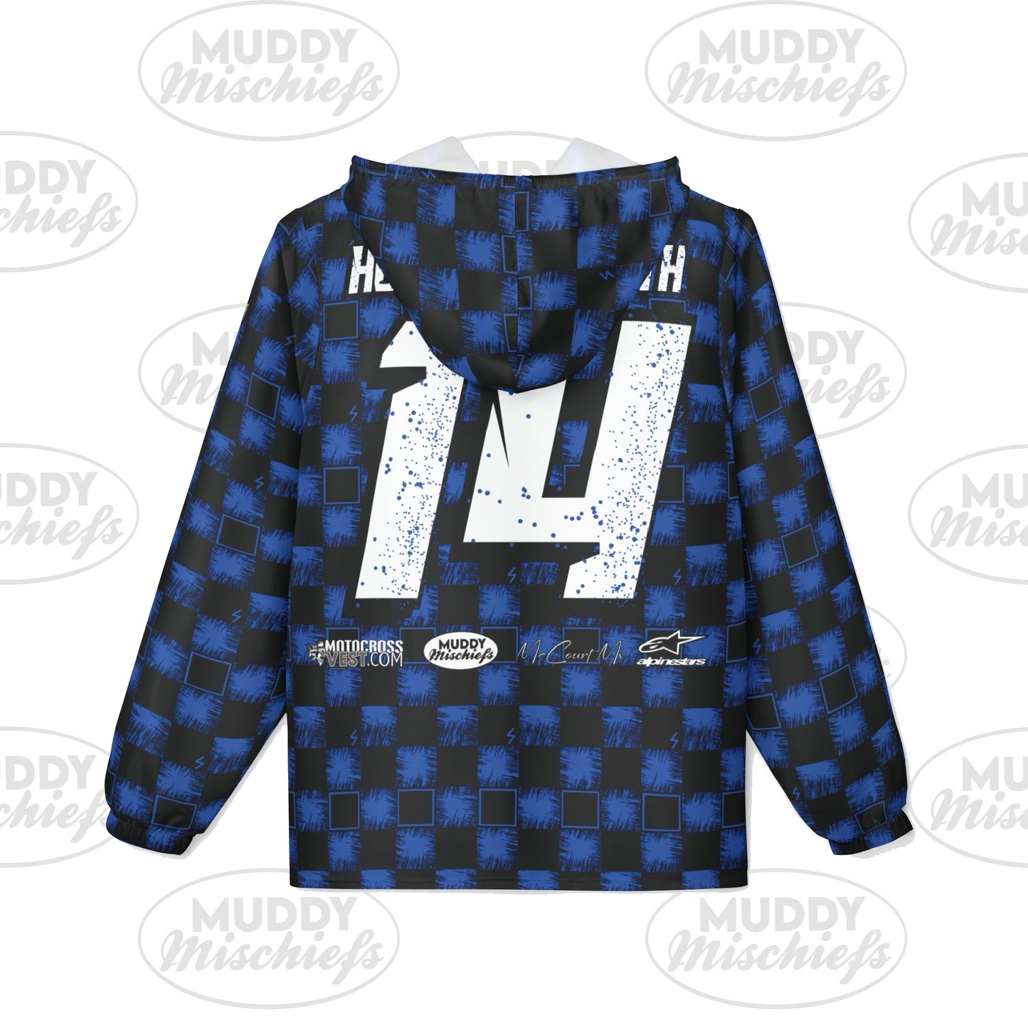 Custom Windbreaker 14 |Unisex Adult Muddy Mischiefs Custom Windbreaker