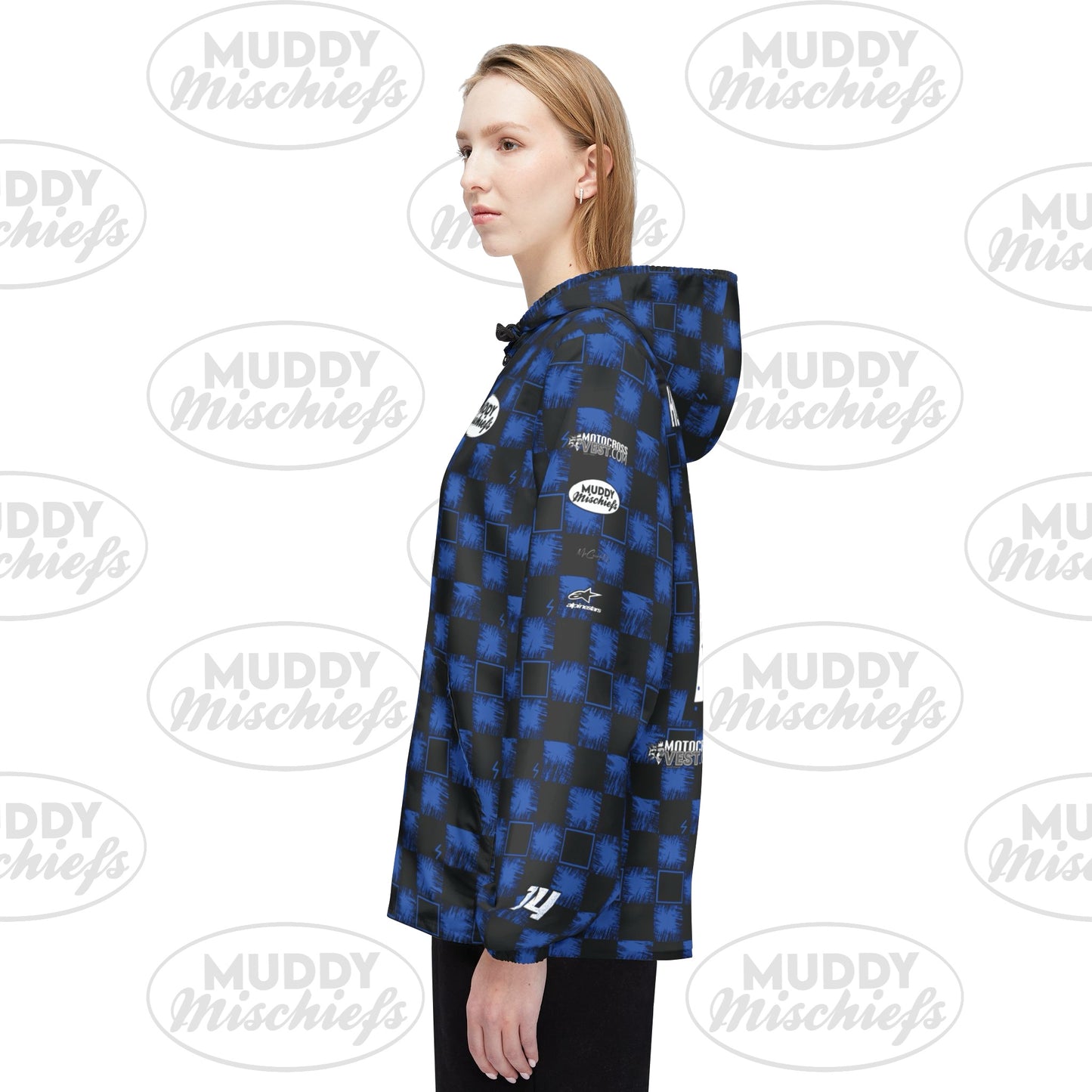 Custom Windbreaker 14 |Unisex Adult Muddy Mischiefs Custom Windbreaker