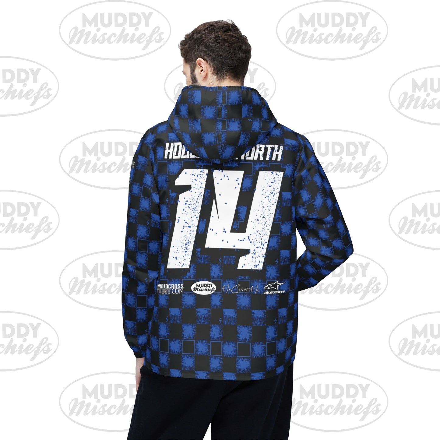 Custom Windbreaker 14 |Unisex Adult Muddy Mischiefs Custom Windbreaker