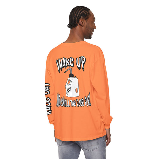 Wake Up & Smell the Race Fuel | Adult Motocross Long Sleeve Tee
