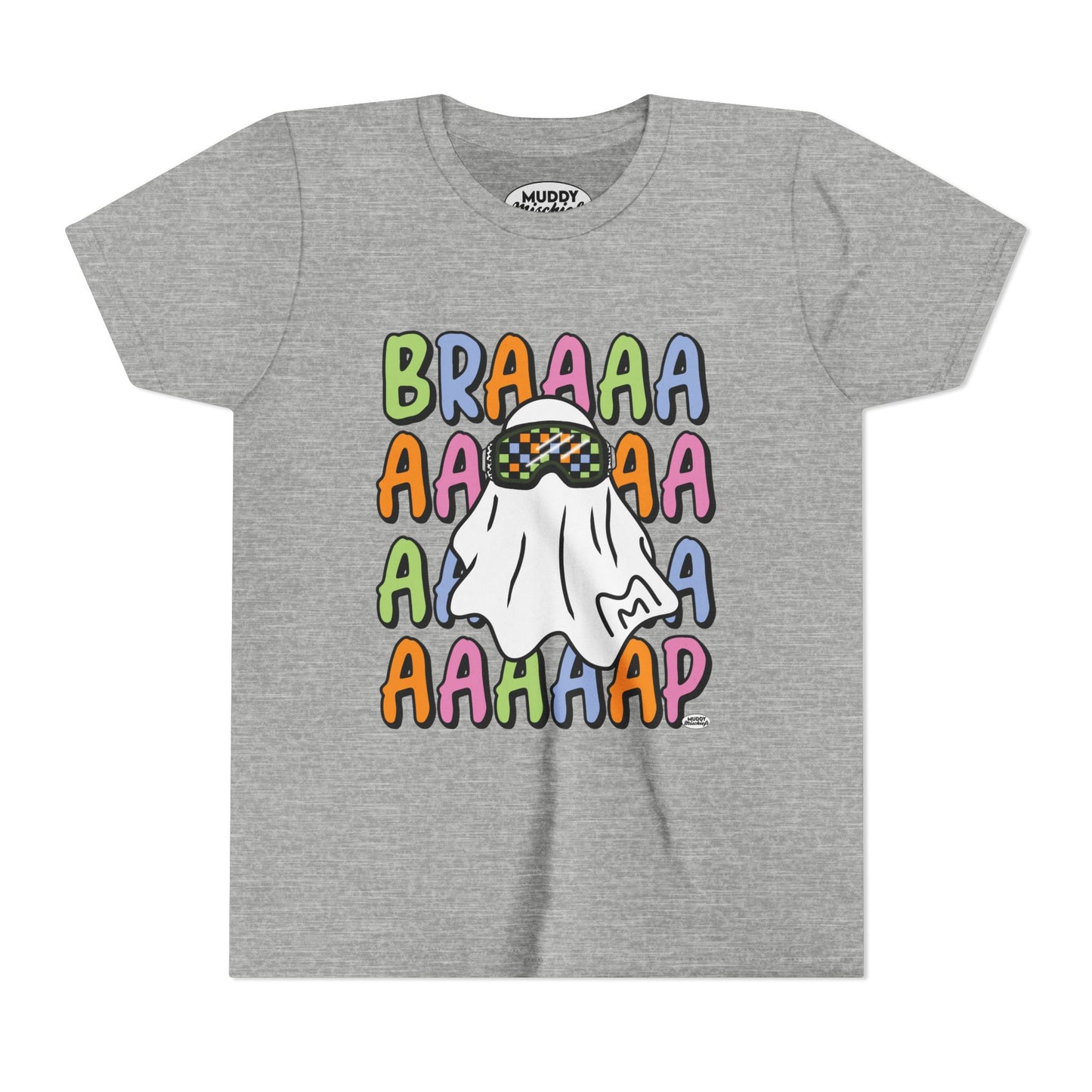 Goggle Ghost | Youth Halloween Motocross Tee