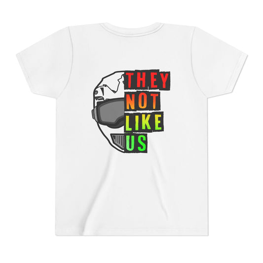 They Not Like Us Moto - Rasta | Youth Juneteenth Motocross Tee