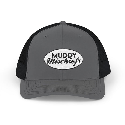 Muddy Mischiefs Logo Trucker-StyleSnapBack | Adult Unisex Embroidered SnapBack