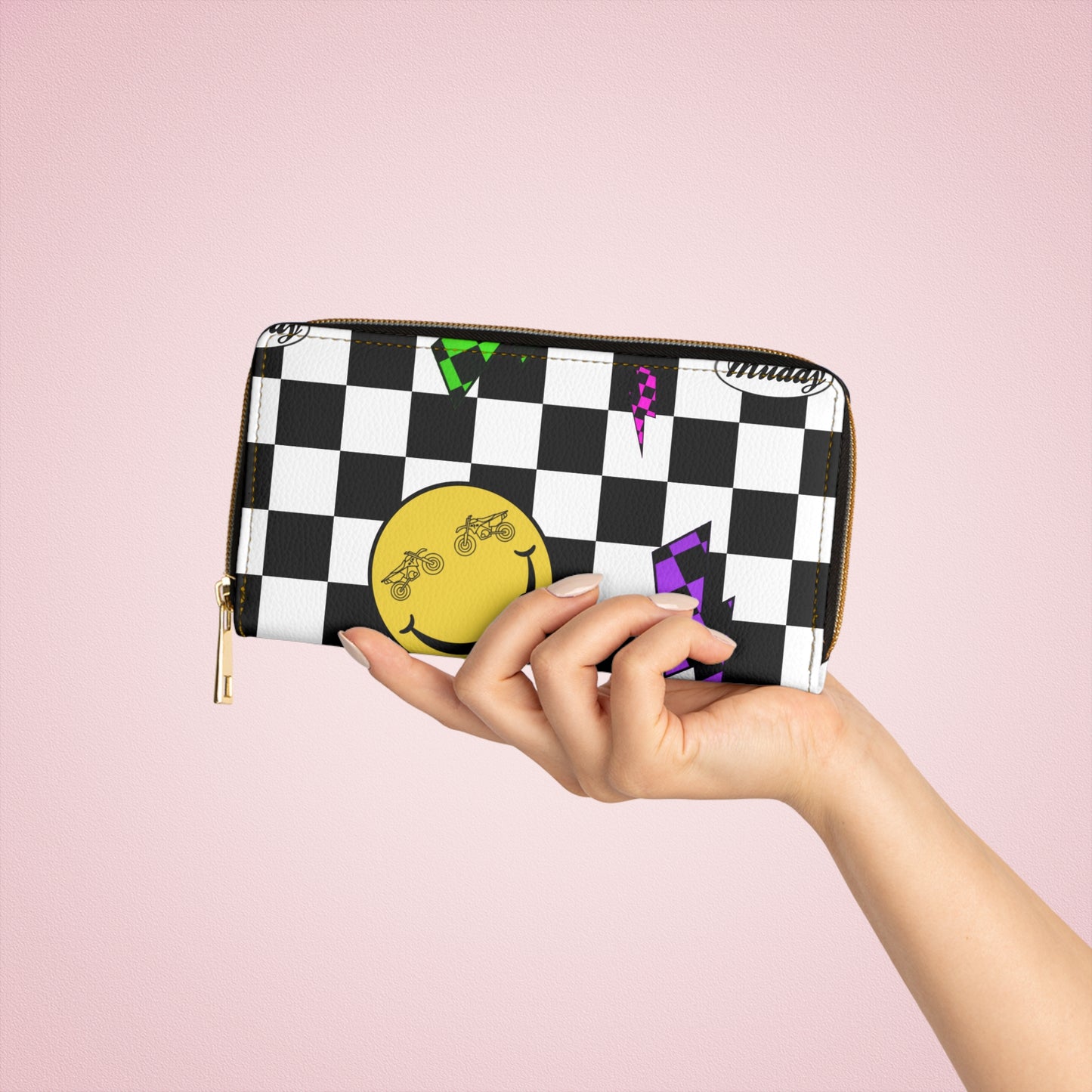 Colorful Checkered Track Wallet