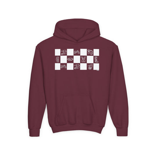 Lined Up & Winning | Youth Motocross Hoodie