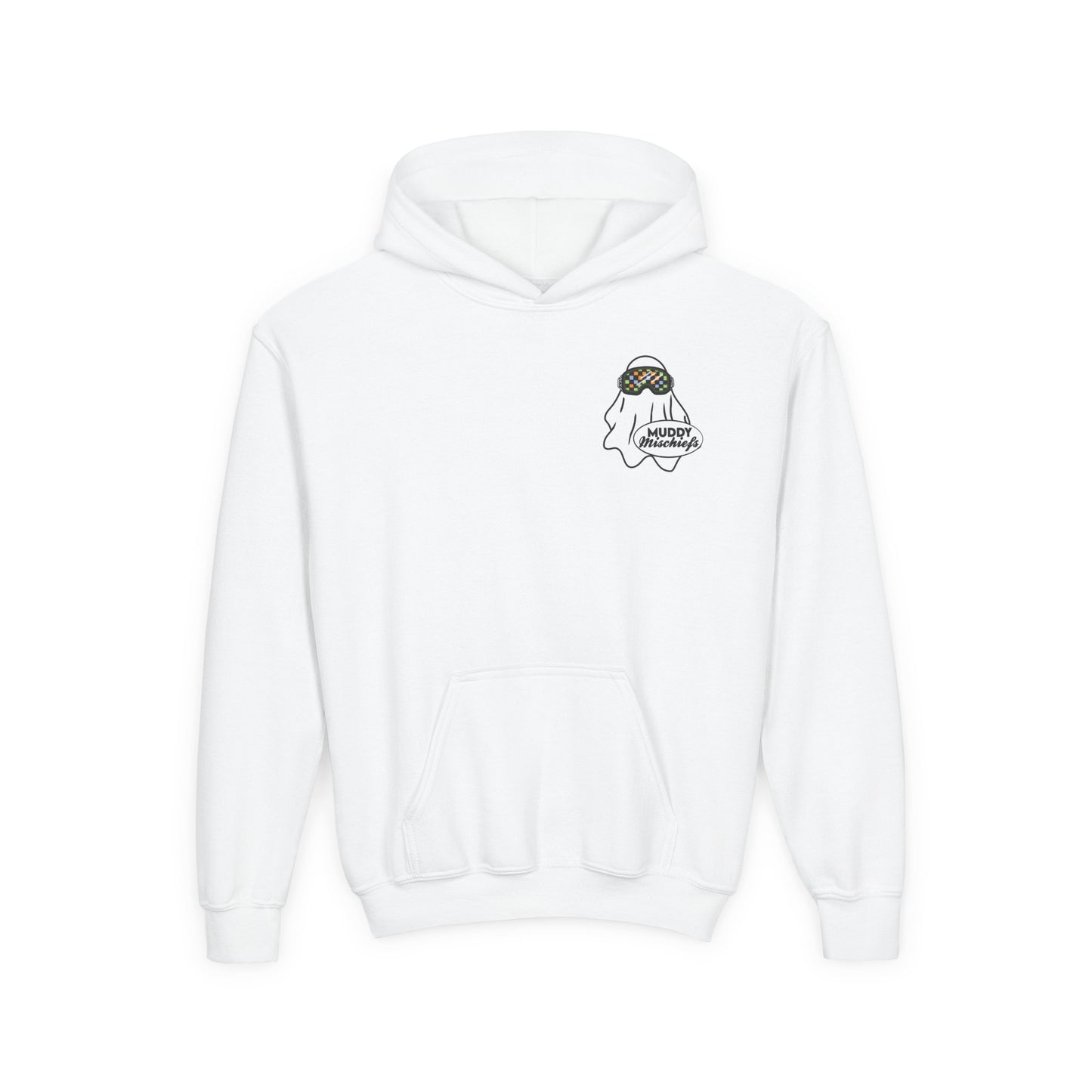 Goggle Ghost | Youth Halloween Motocross Hoodie