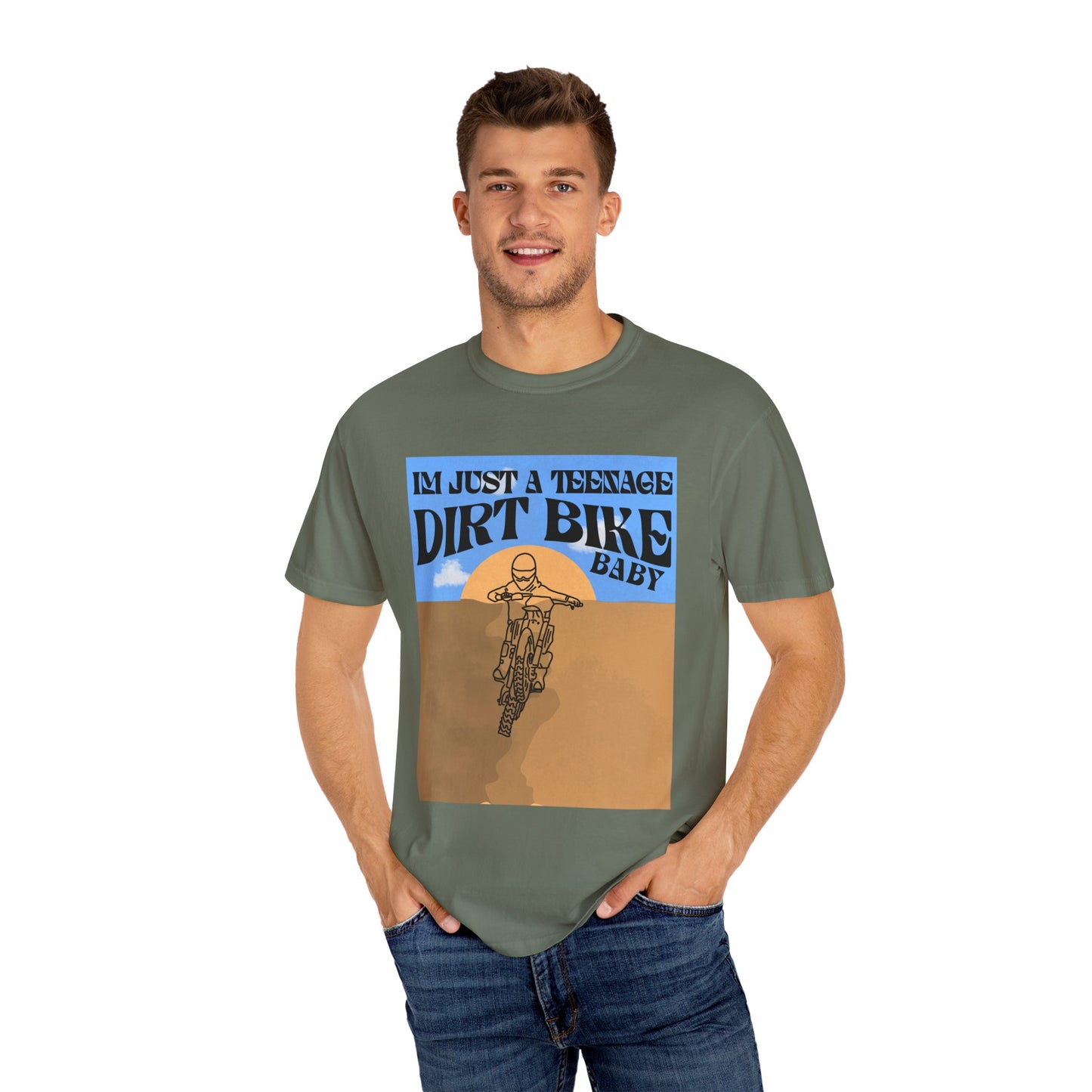 Teenage Dirtbike Baby | Adult Motocross Tee