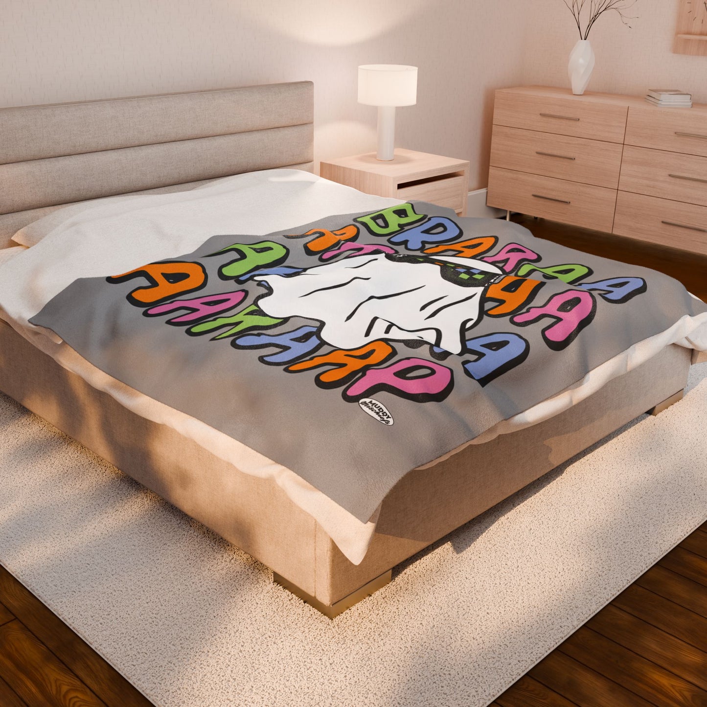 Google Ghost Blanket | Velveteen Halloween Motocross Blanket