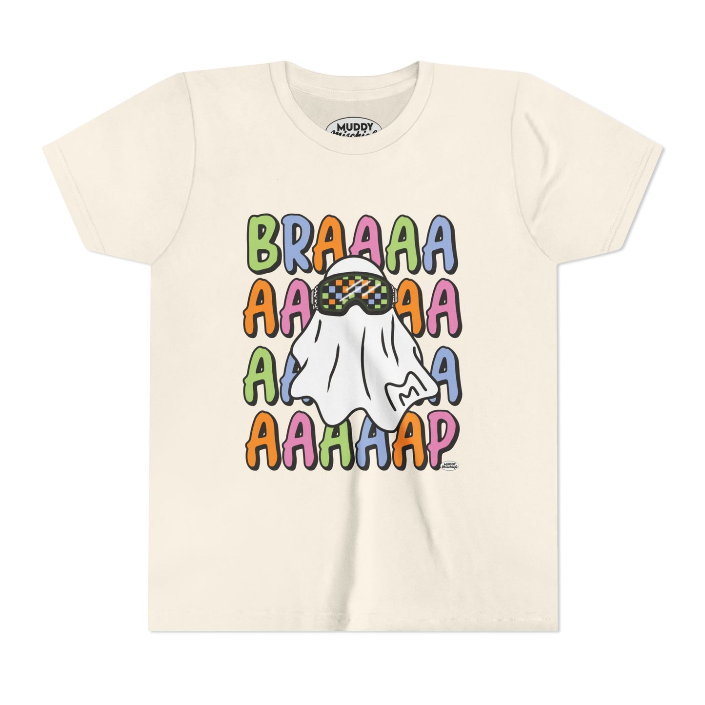 Goggle Ghost | Youth Halloween Motocross Tee