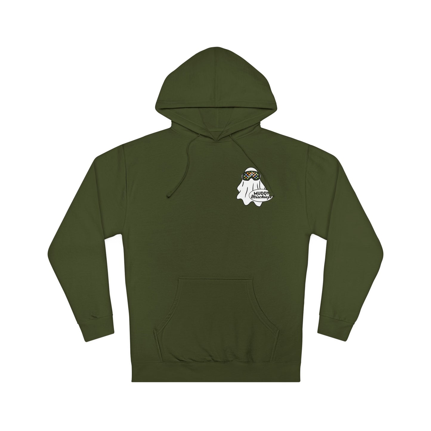 Goggle Ghost | Unisex Adult Halloween Motocross Hoodie