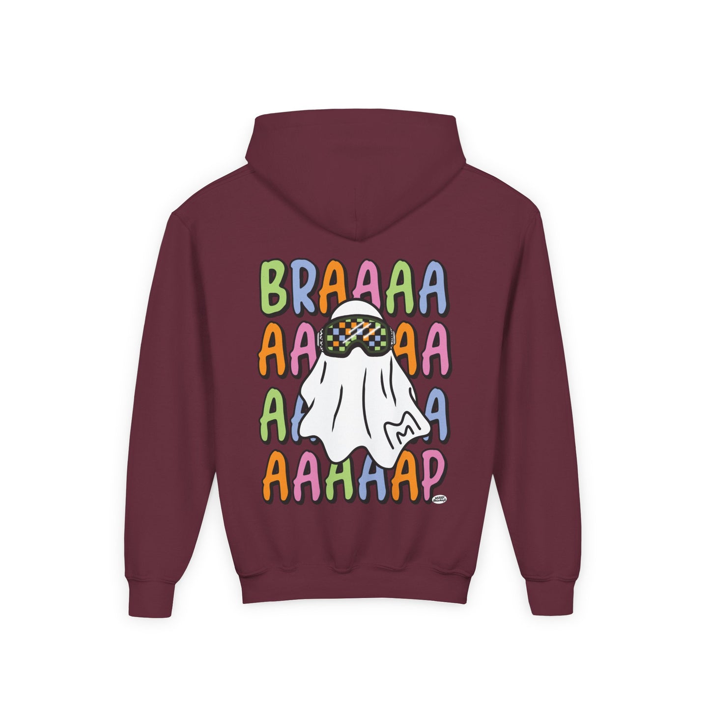 Goggle Ghost | Youth Halloween Motocross Hoodie
