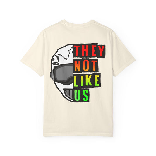 They Not Like Us Moto - Rasta | Adult Juneteenth Motocross Tee