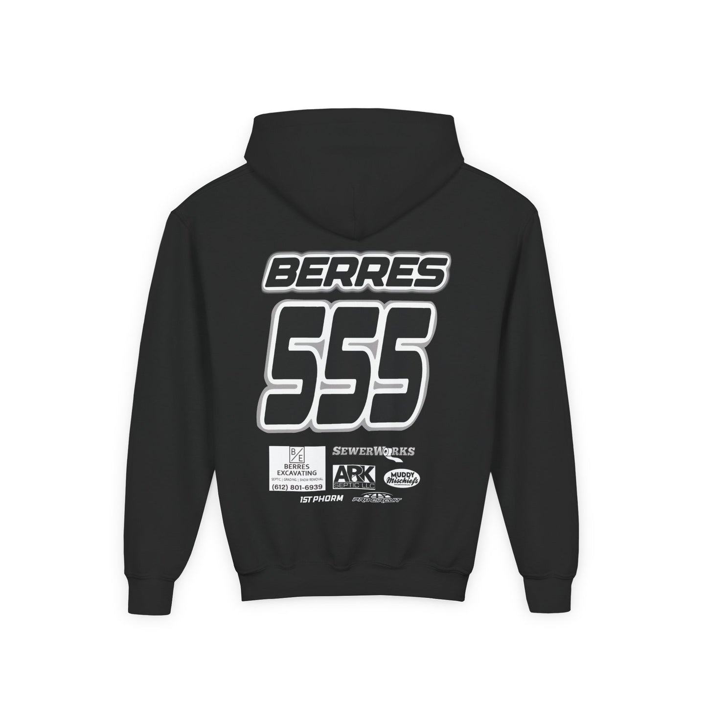 BERRES #555 | Youth Muddy Mischiefs Team Hoodie Collab